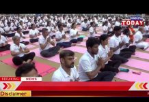 12वीं अंतर्राष्ट्रीय योग दिवस पर प्रधानमंत्री नरेंद्र मोदी।