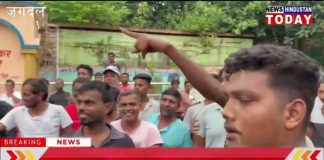 कुख्यात बदमाश को जनता ने मारे अंडे, पीटने की कोशिश।